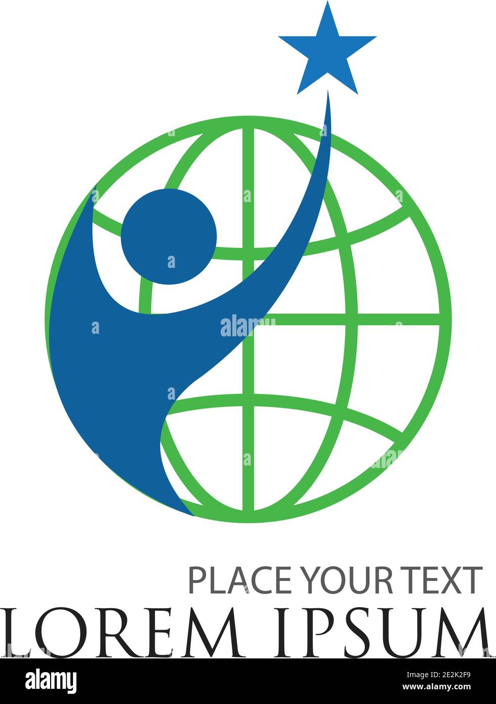 global vector logo illustration design template Stock Vector