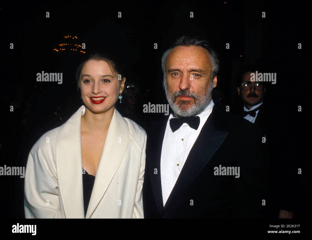 Dennis Hopper And Katherine Lanasa  1989  Credit: Ralph Dominguez/MediaPunch Stock Photo