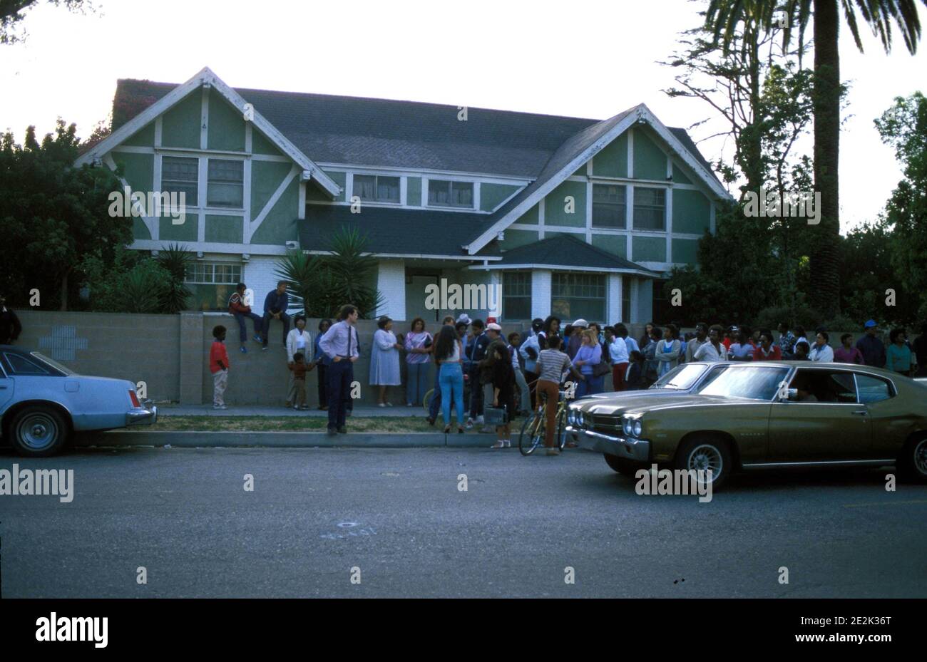 Marvin Gaye Home at 2101 Gramercy Place in Los Angeles 1984 Credit: Ralph  DominguezMediaPunch Stock Photo - Alamy