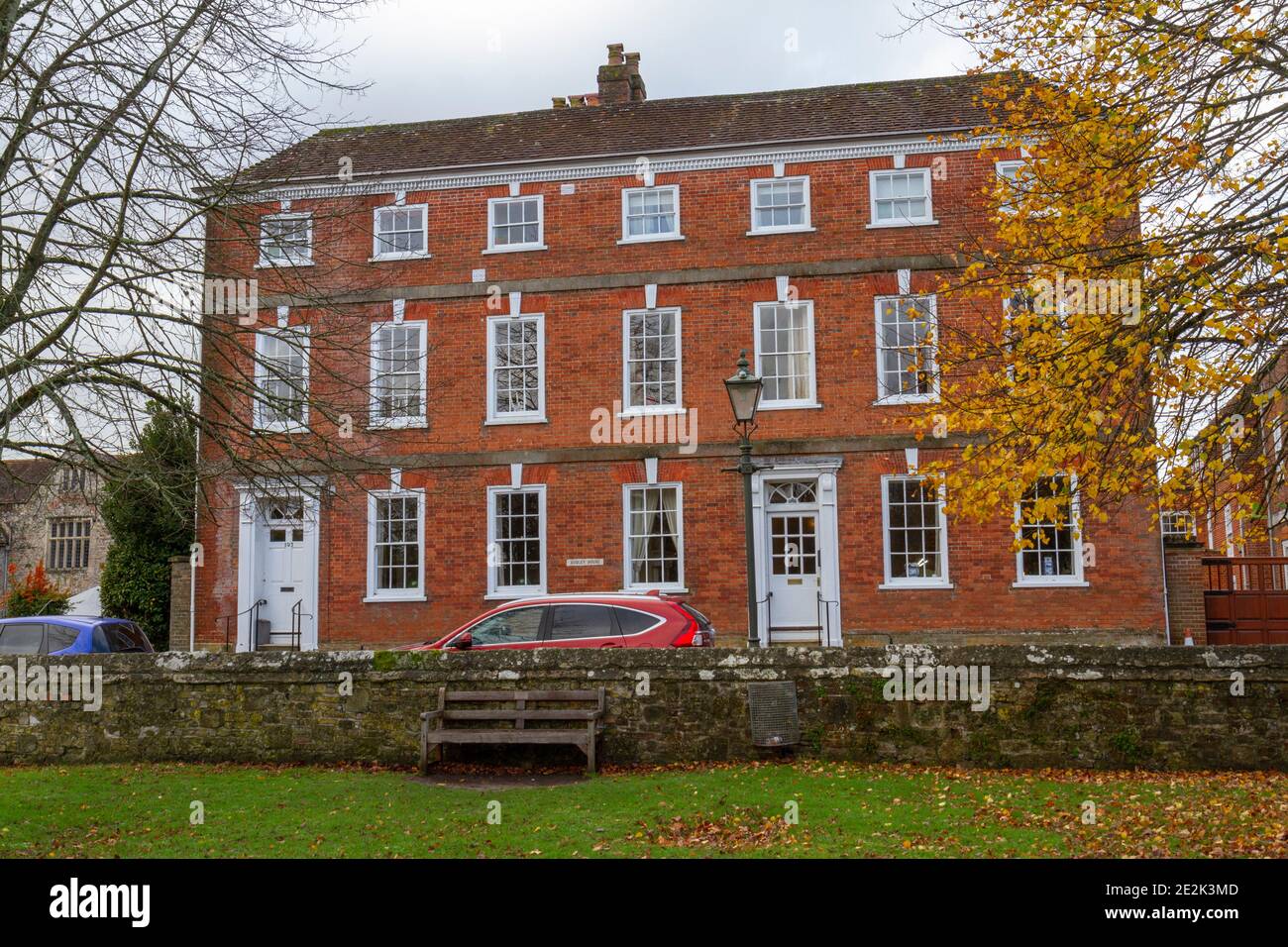 Audley House, The Close (in the grounds of Salisbury Cathedral), Salisbury, Wiltshire, UK. Stock Photo