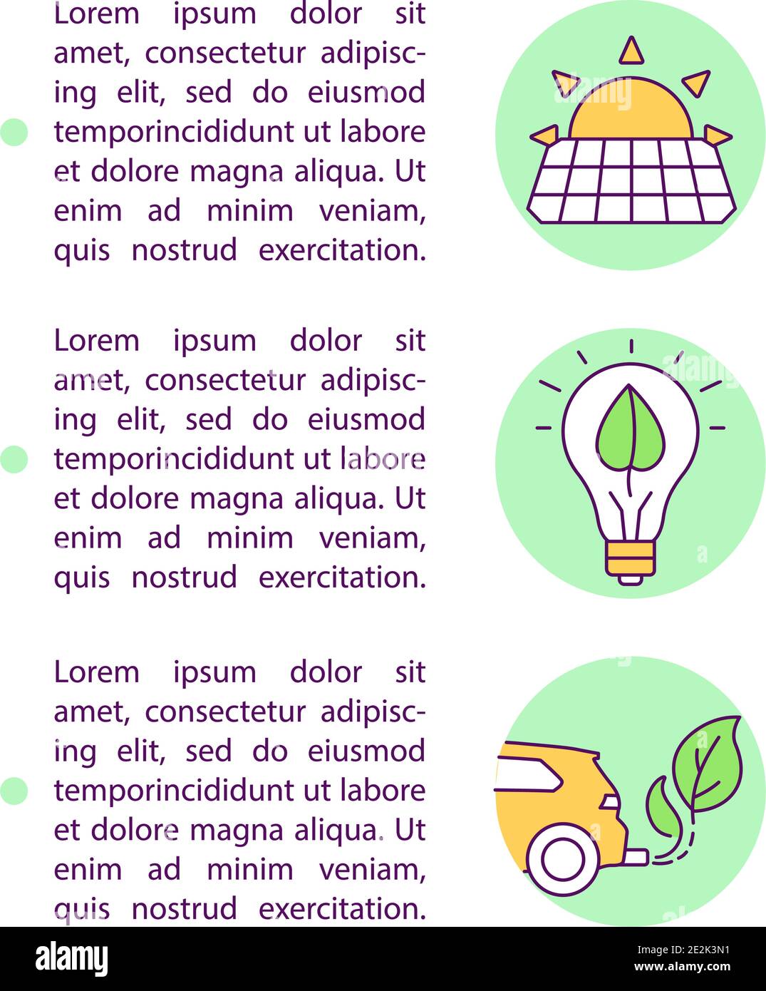 Environmental protection concept icon with text Stock Vector