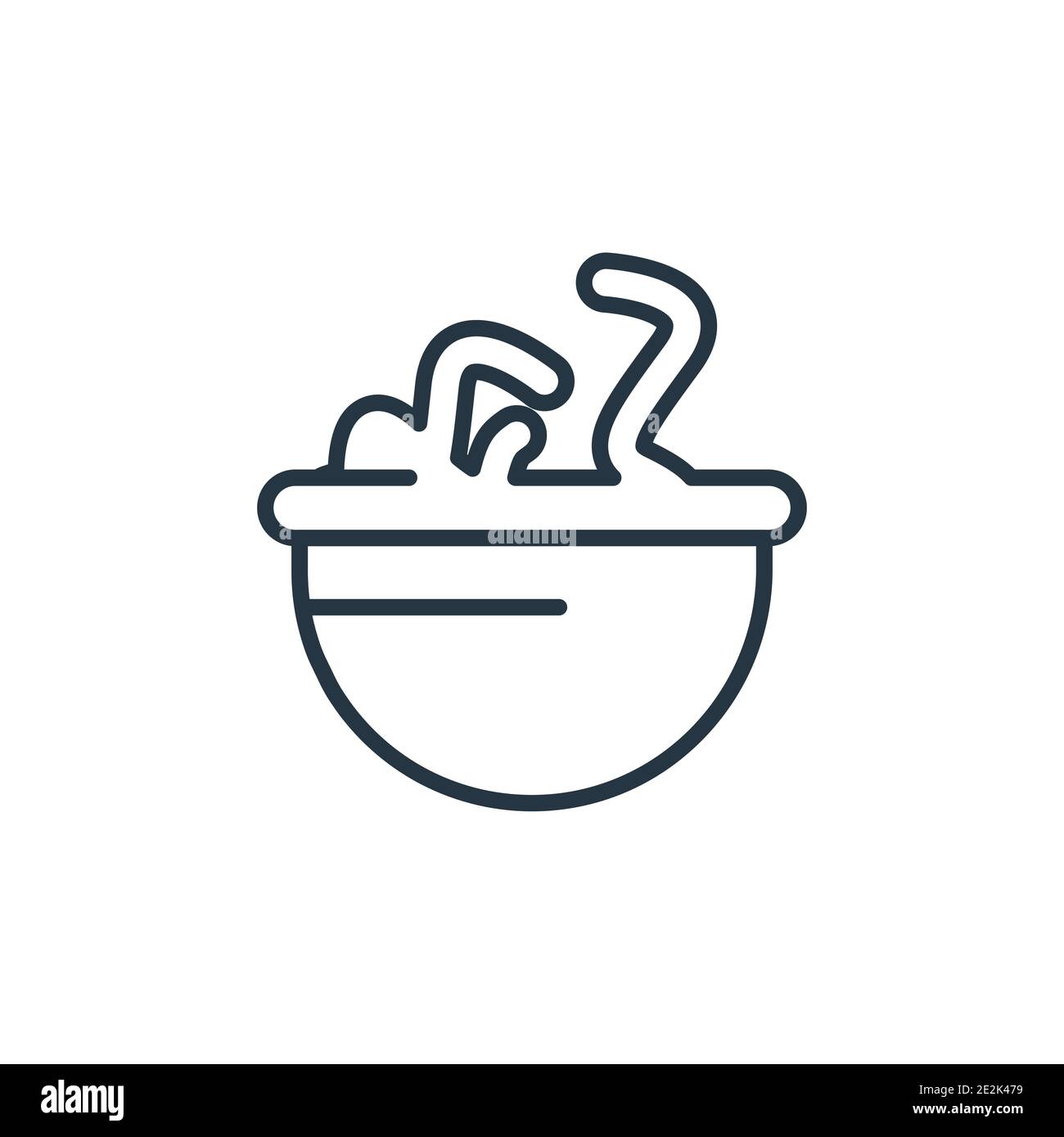 Worms outline vector icon. Thin line black worms icon, flat vector simple element illustration from editable food concept isolated stroke on white bac Stock Vector