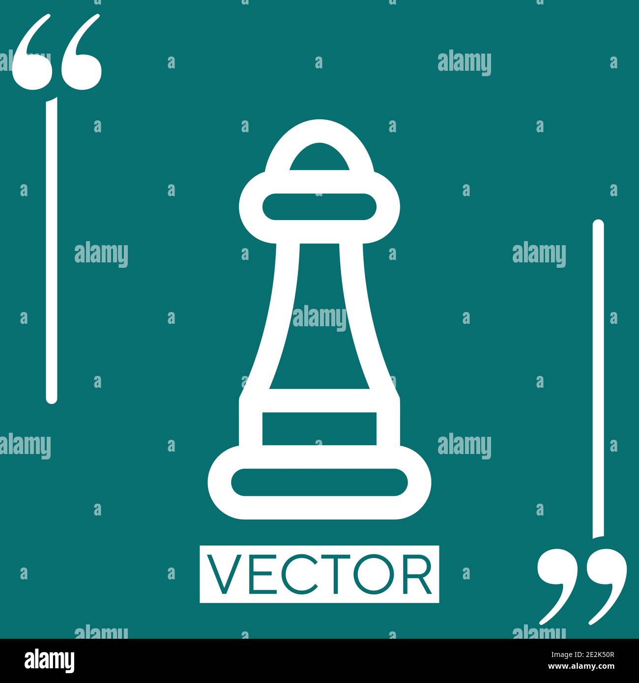 pepper vector icon Linear icon. Editable stroke line Stock Vector