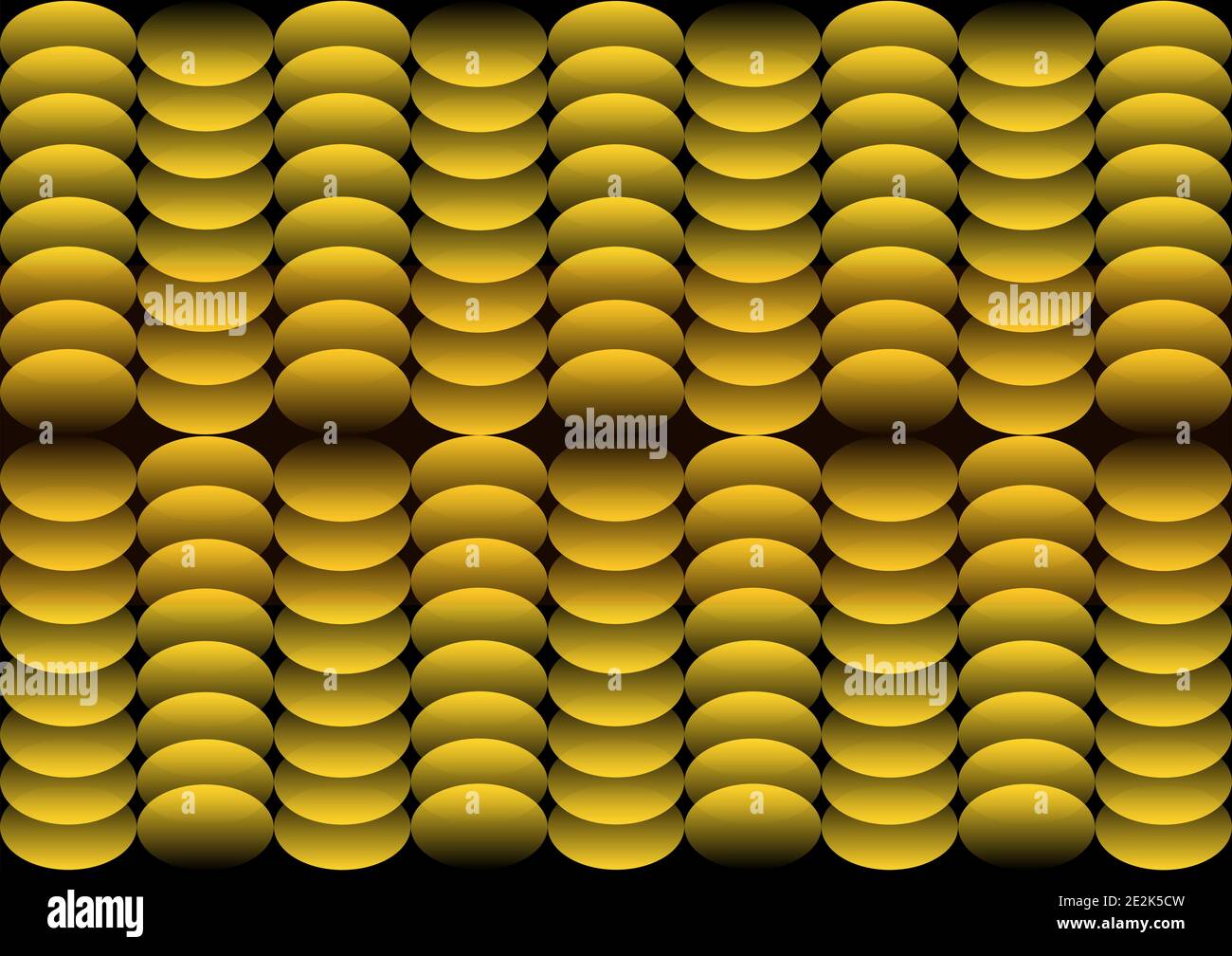 Yellow circles overlapping on black background Stock Photo Alamy