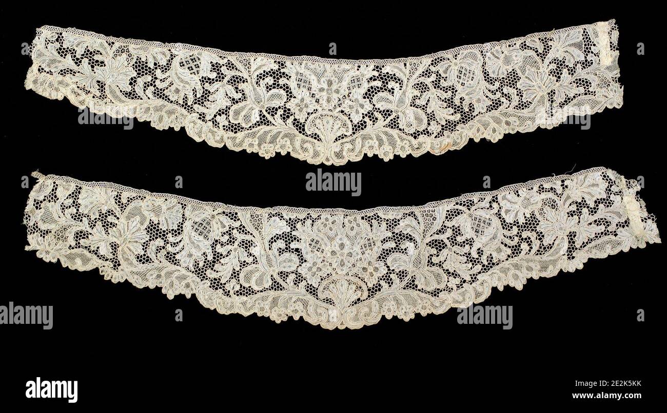 Cuffs, French, mid18th century Stock Photo Alamy