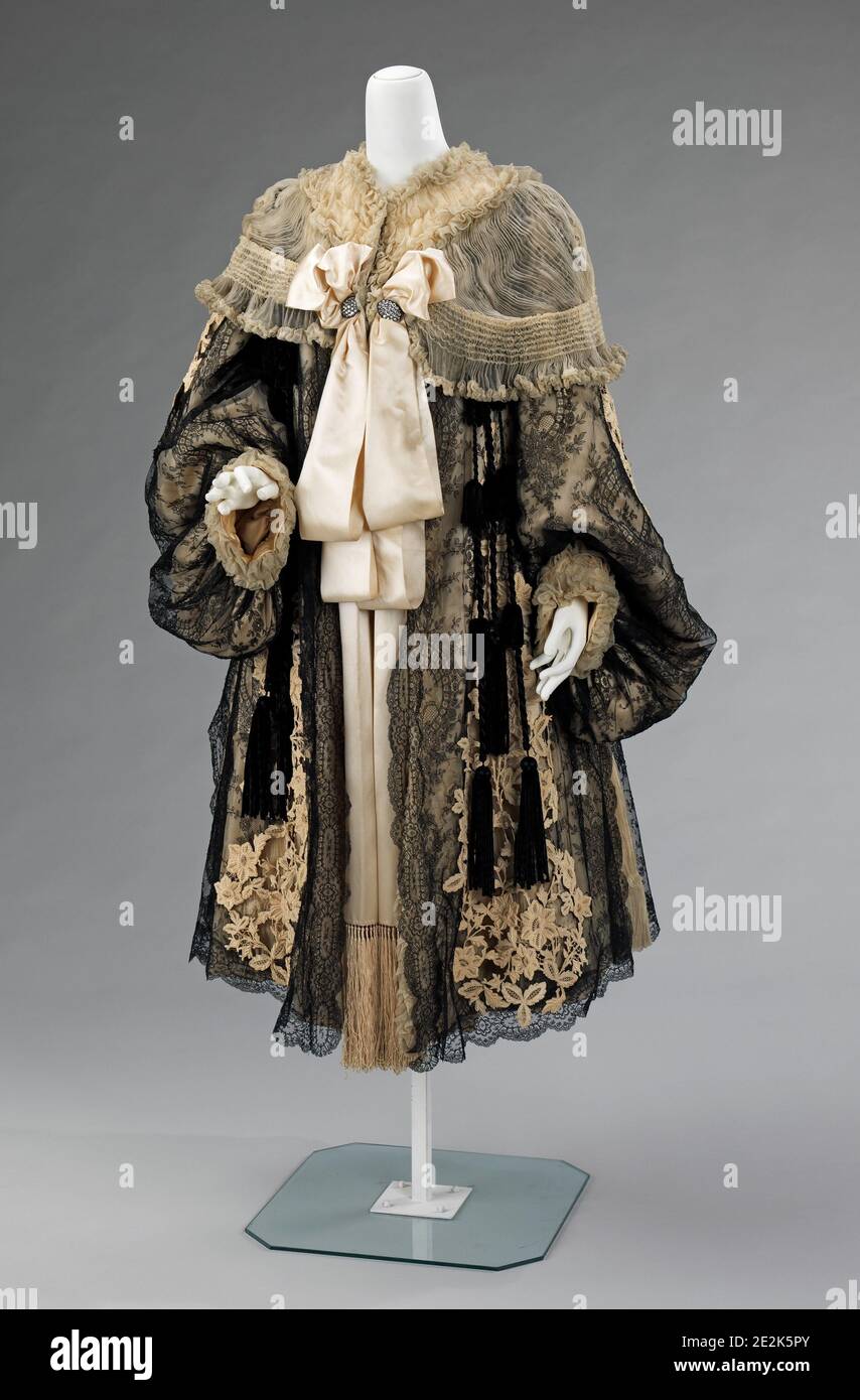 Evening coat, French, 18951905 Stock Photo Alamy