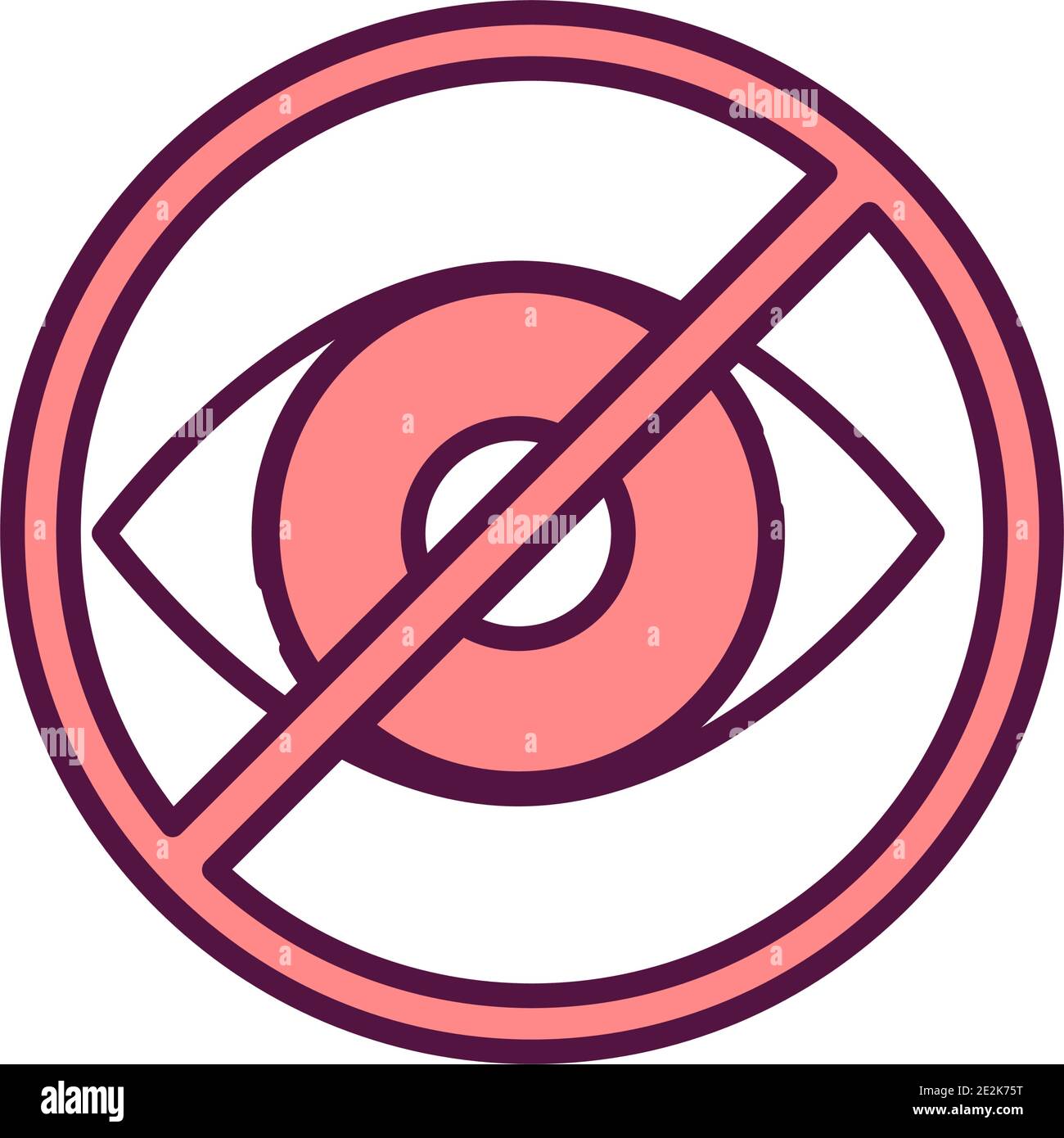 Hidden eye icon hi-res stock photography and images - Alamy
