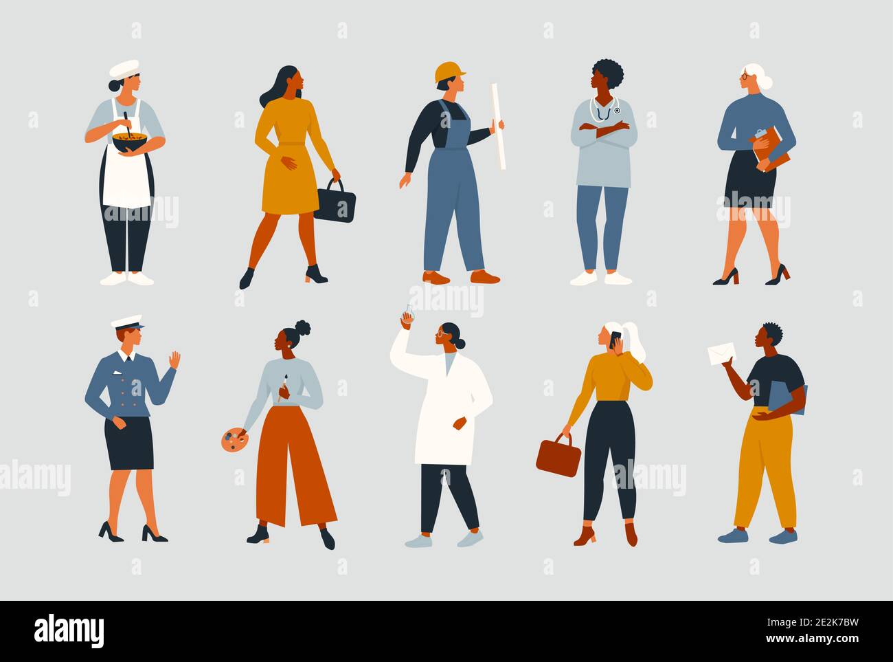 Employment profession work occupation career job Stock Vector Images