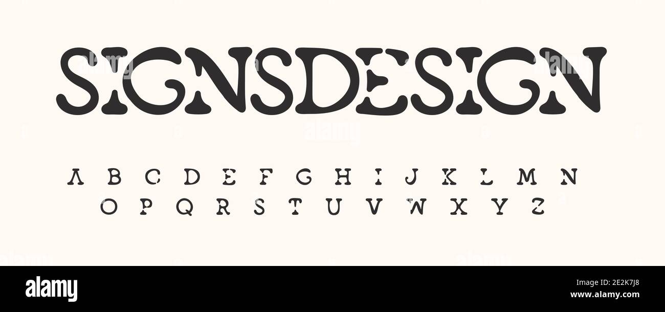 Shabby grunge alphabet. Retro dirty letters, stamp design font, letterpress type for logo, newspaper headline, monogram, creative lettering and maxi Stock Vector