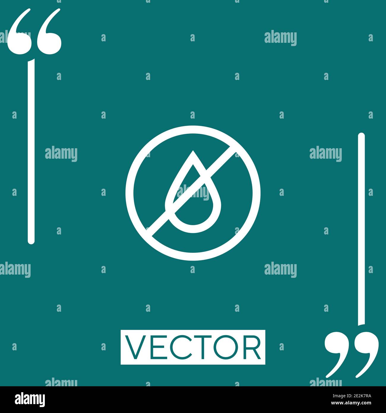 No vector icon Linear icon. Editable stroked line Stock Vector