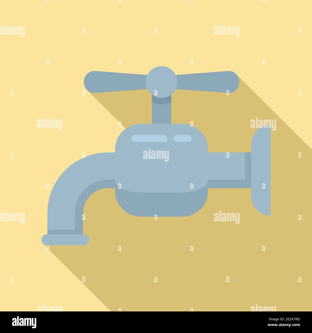 Water tap icon, flat style Stock Vector Image & Art - Alamy