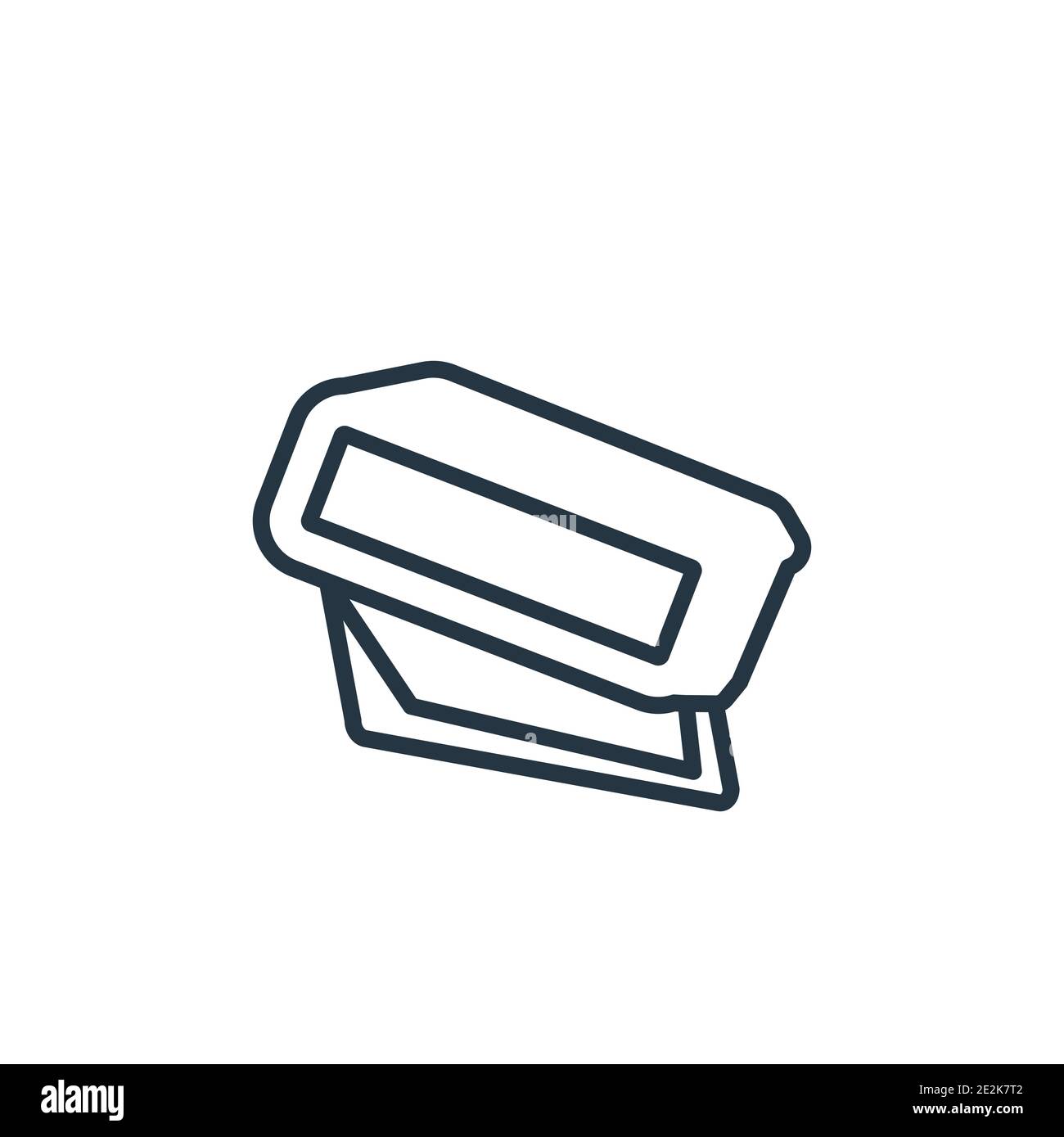 Virtual reality glasses outline vector icon. Thin line black virtual ...