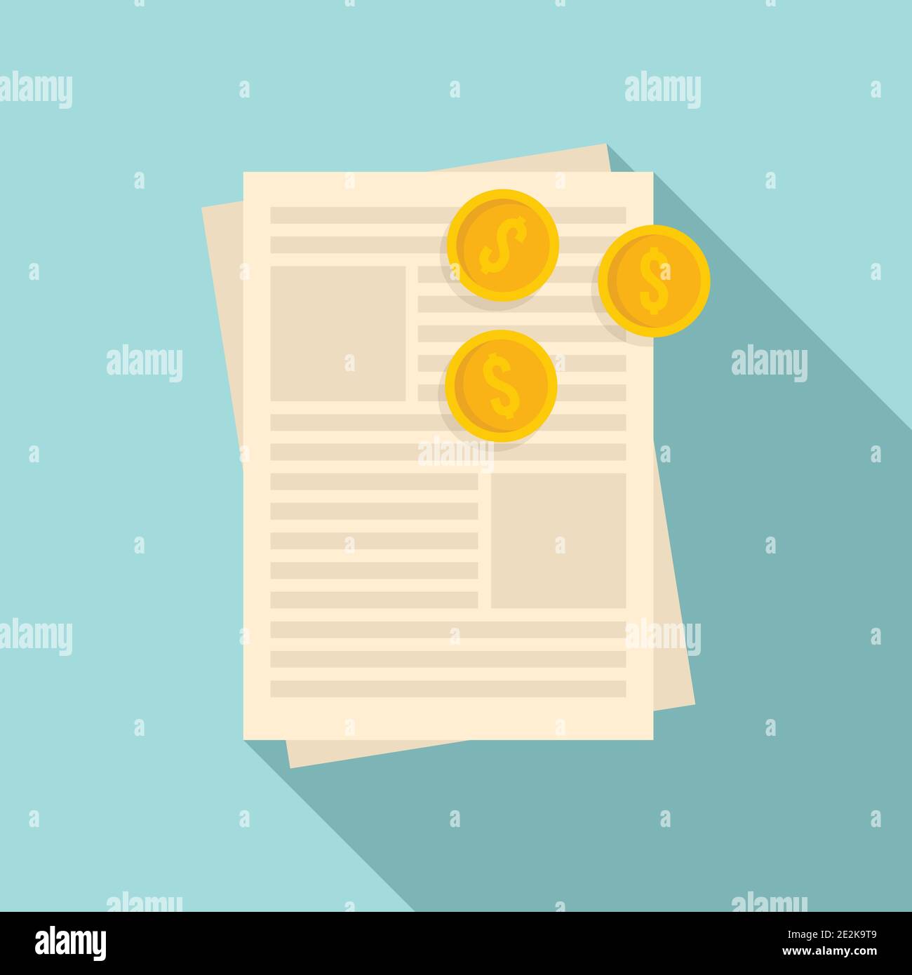 Estimator money paper icon, flat style Stock Vector Image & Art - Alamy