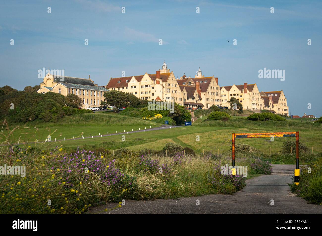 View of Roedean School near Brighton, East Sussex, UK Stock Photo