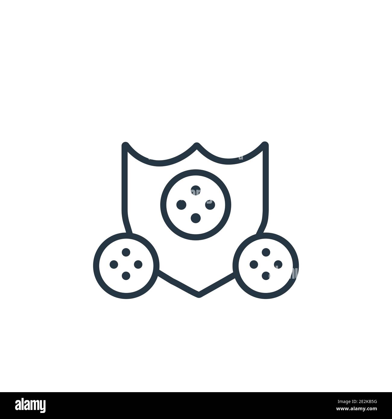 Elevation mask outline vector icon. Thin line black elevation mask icon ...