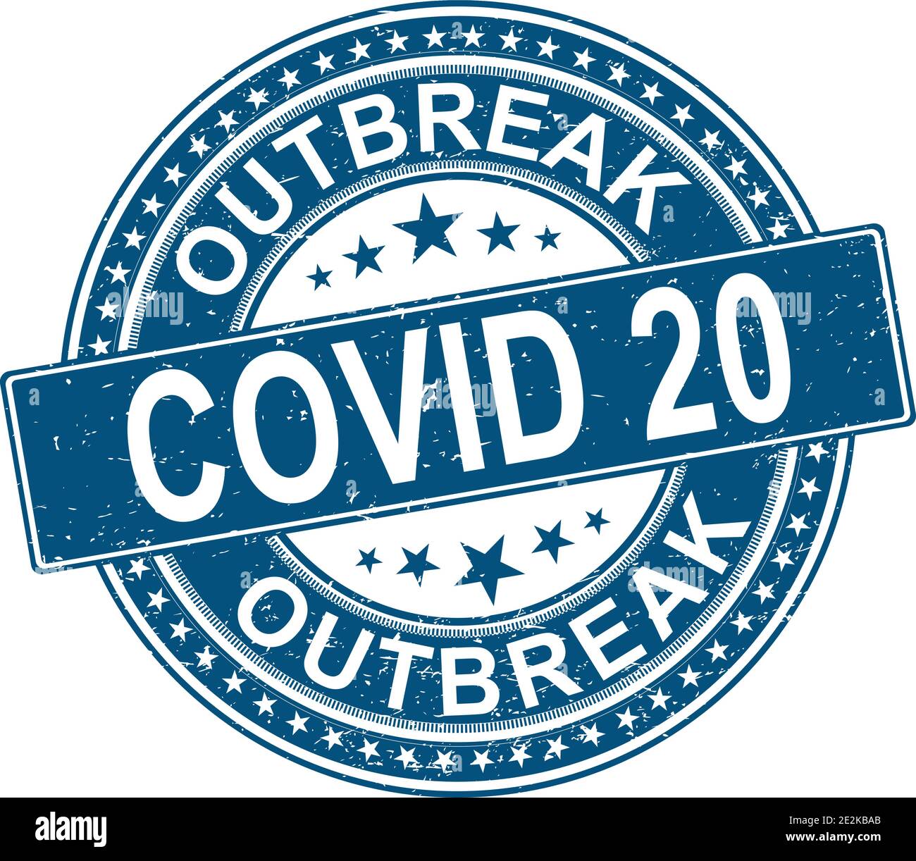outbreak covid 20 symbol. Coronavirus pandemic puts countries on lockdown. Stop Covid-20. Isolated Vector Icon. Stock Vector