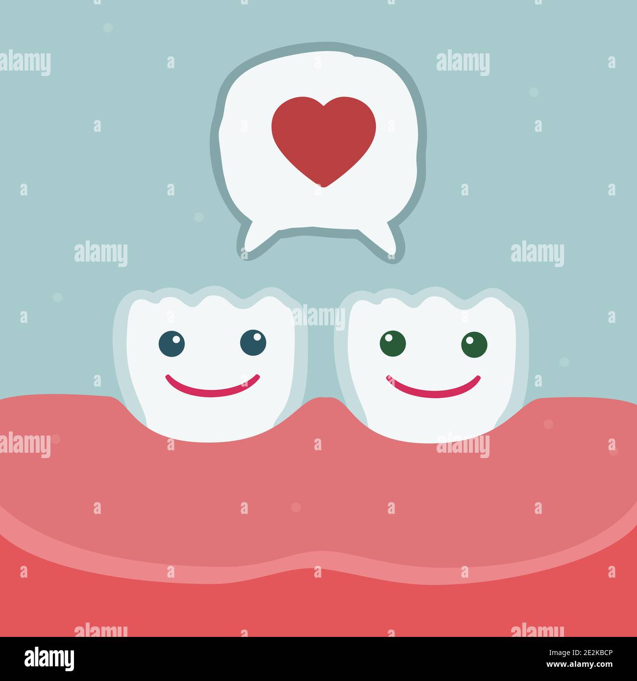 Smiling tooth characters - vector illustration Stock Vector Image & Art ...