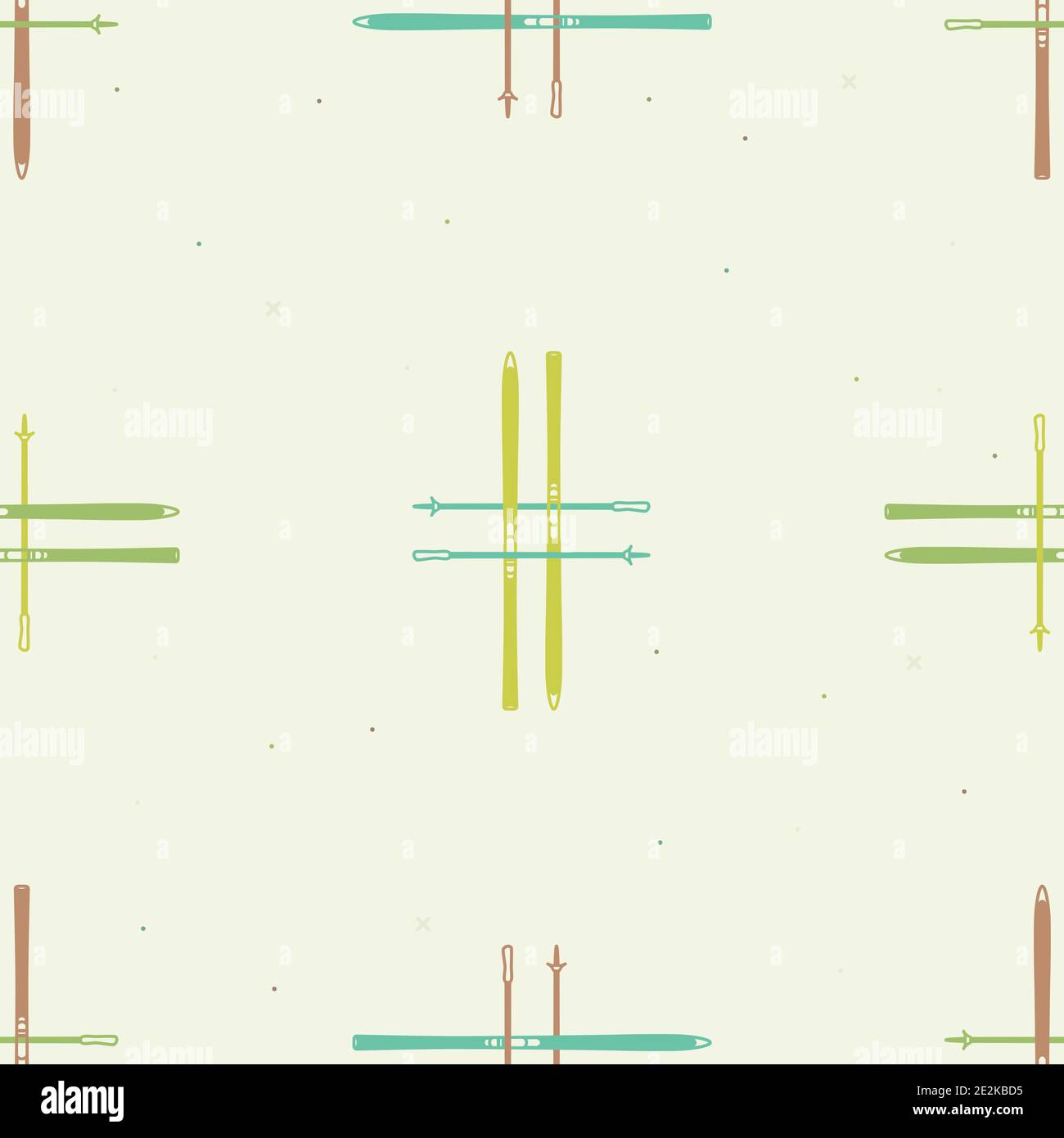 Ski with ski poles - vector background Stock Vector Image & Art - Alamy