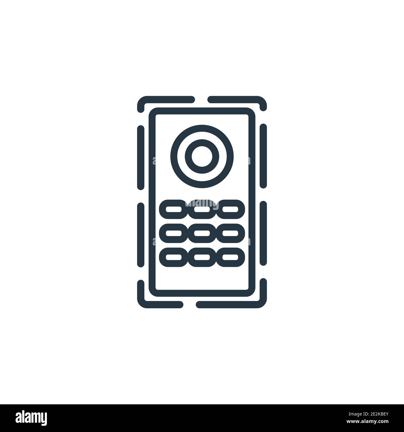 Smart speaker outline vector icon. Thin line black smart speaker icon, flat vector simple element illustration from editable general concept isolated Stock Vector