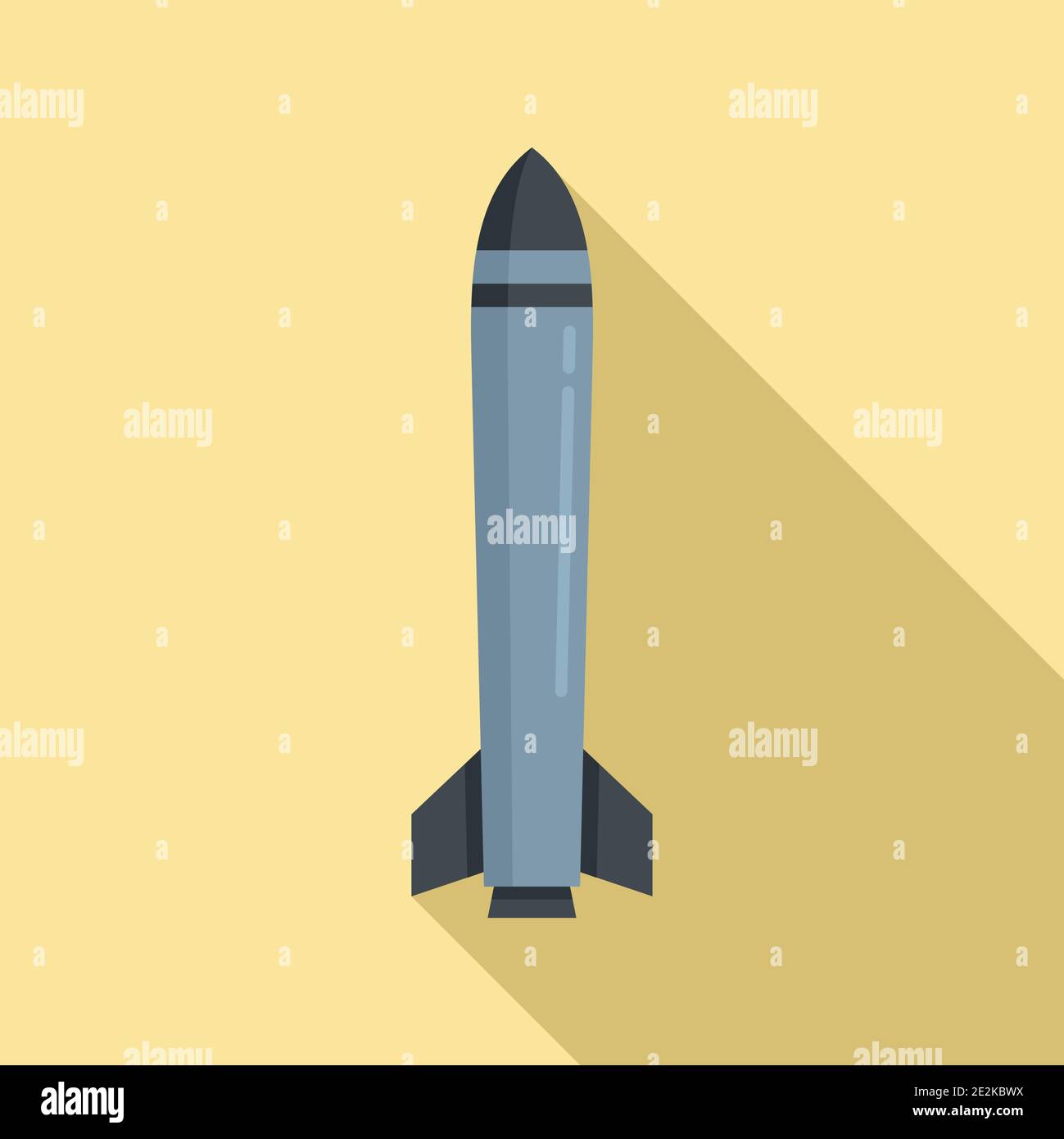 Missile army icon, flat style Stock Vector Image & Art - Alamy