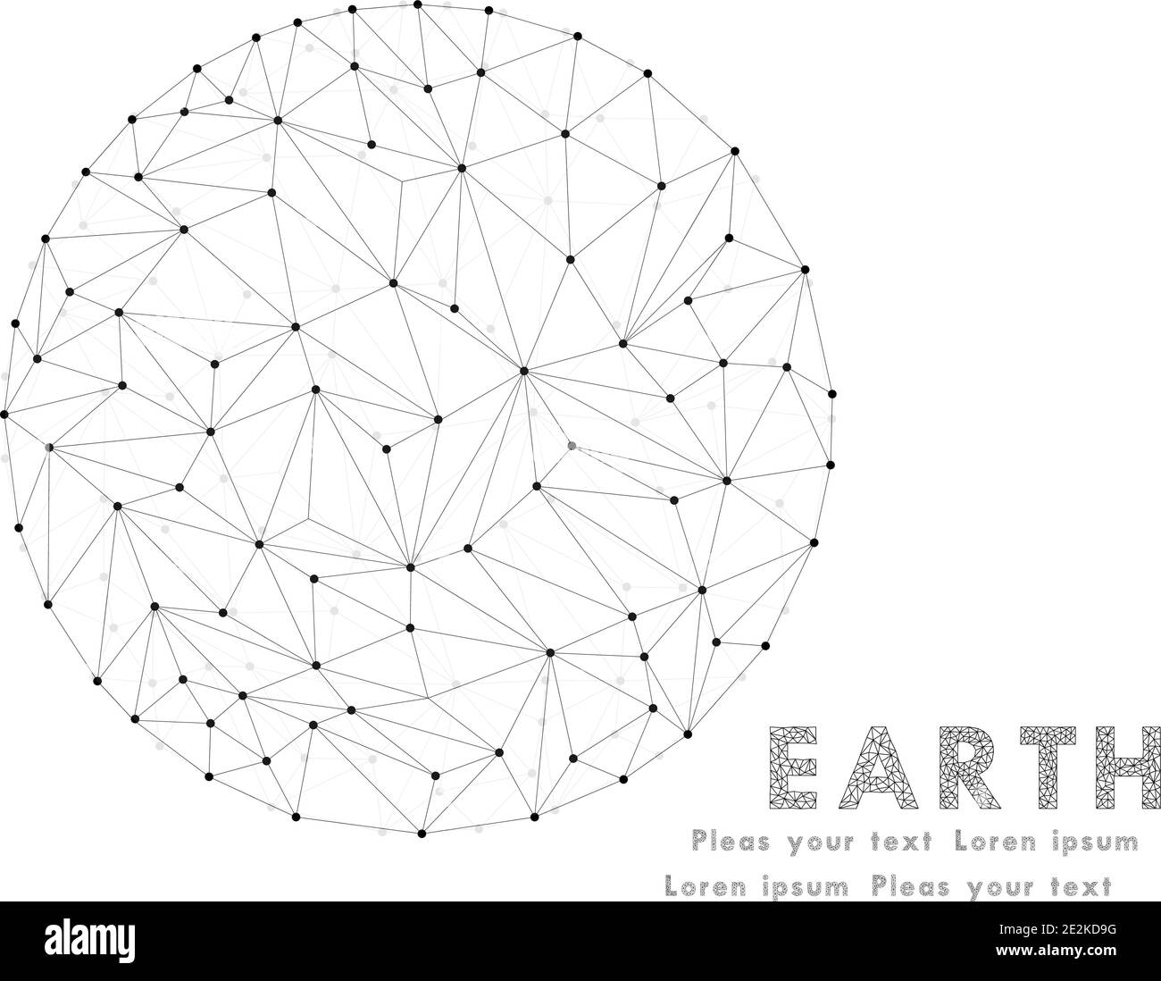 Networks - Globe Design. Earth polygonal. Earth globe icon. Eps 10 Stock Vector