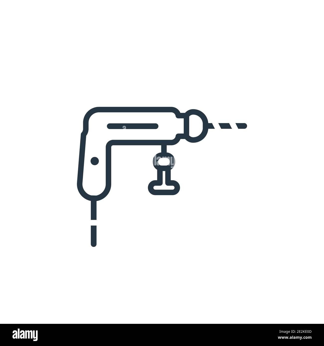 Perforator outline vector icon. Thin line black perforator icon, flat vector simple element illustration from editable general concept isolated stroke Stock Vector