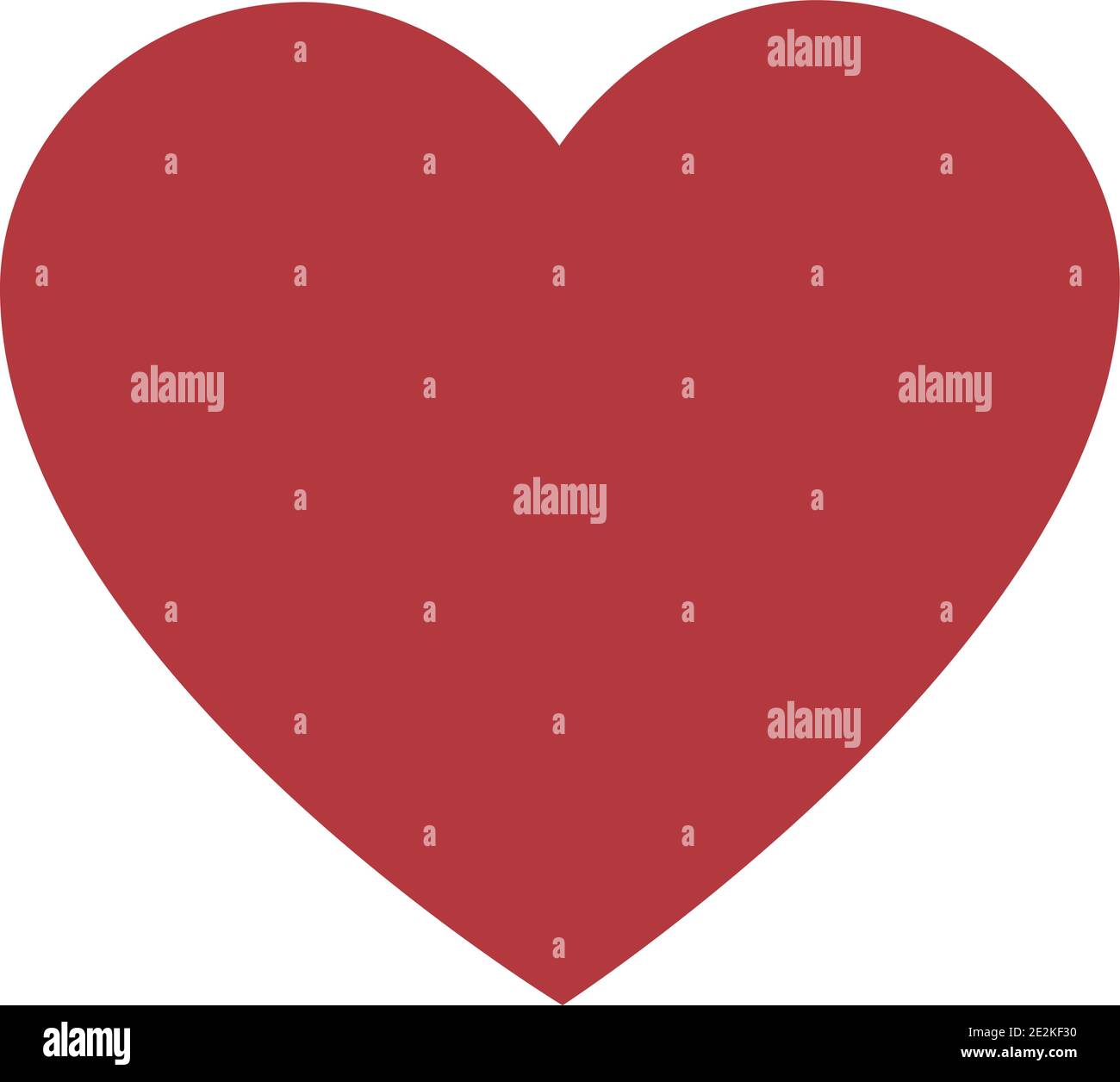 Red Heart icon on white background. Flat style Stock Vector Image & Art ...