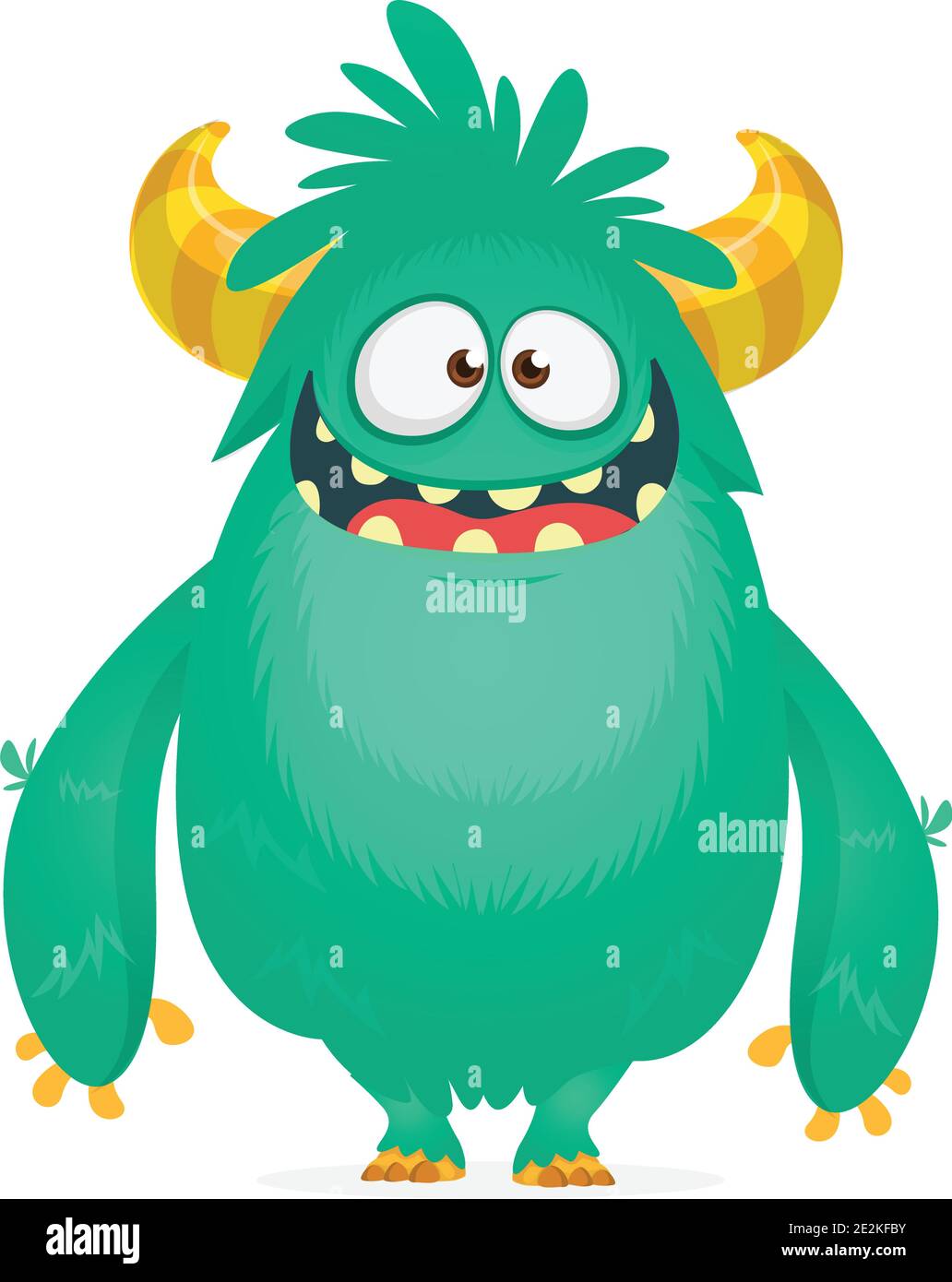 Funny cartoon monster. Vector illustration Stock Vector Image & Art - Alamy