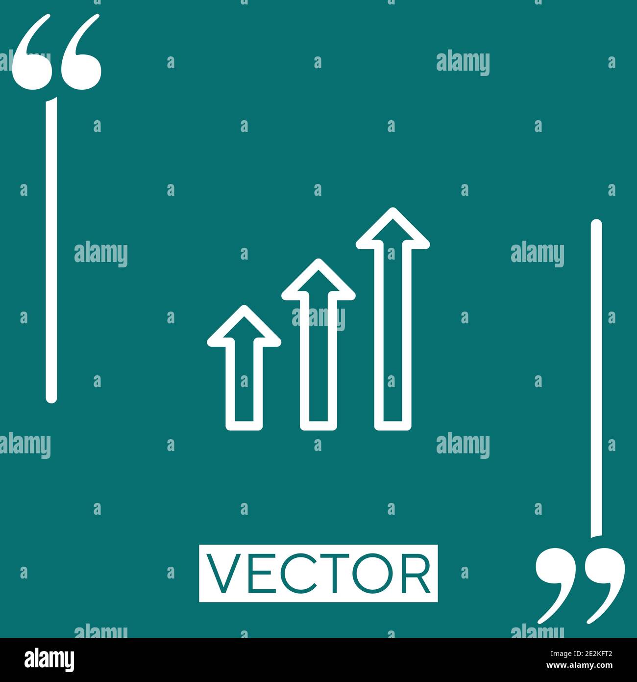 bar chart vector icon Linear icon. Editable stroke line Stock Vector ...