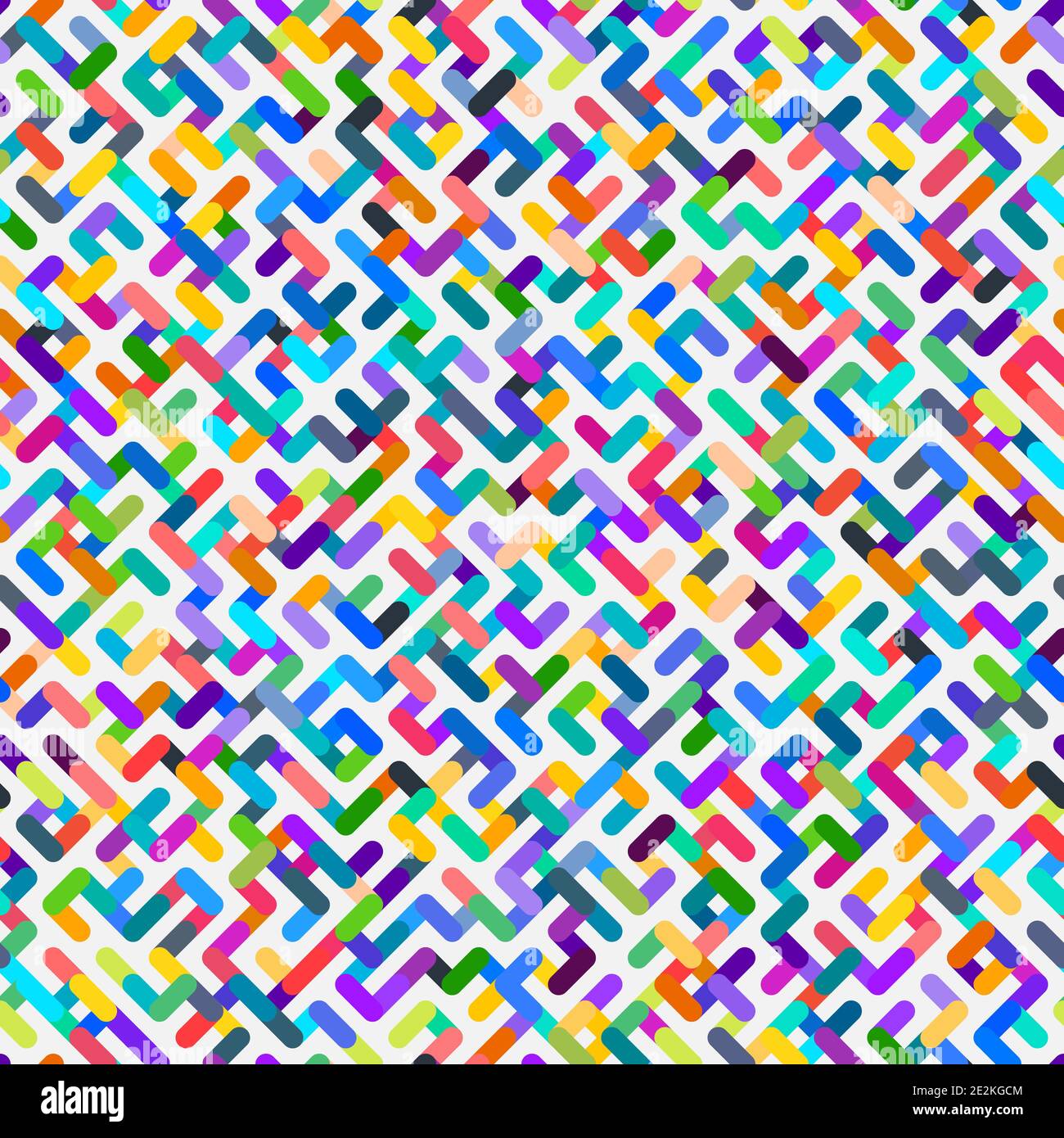 Minimalistic vector background. Trendy seamless Colored shapes pattern Stock Vector