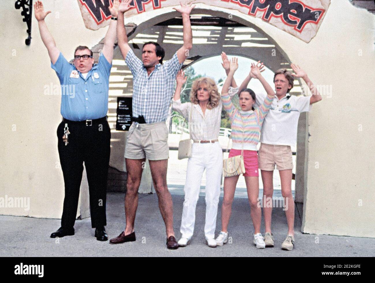 John Candy, Chevy Chase, Beverly DAngelo, Dana Barron, Anthony Michael