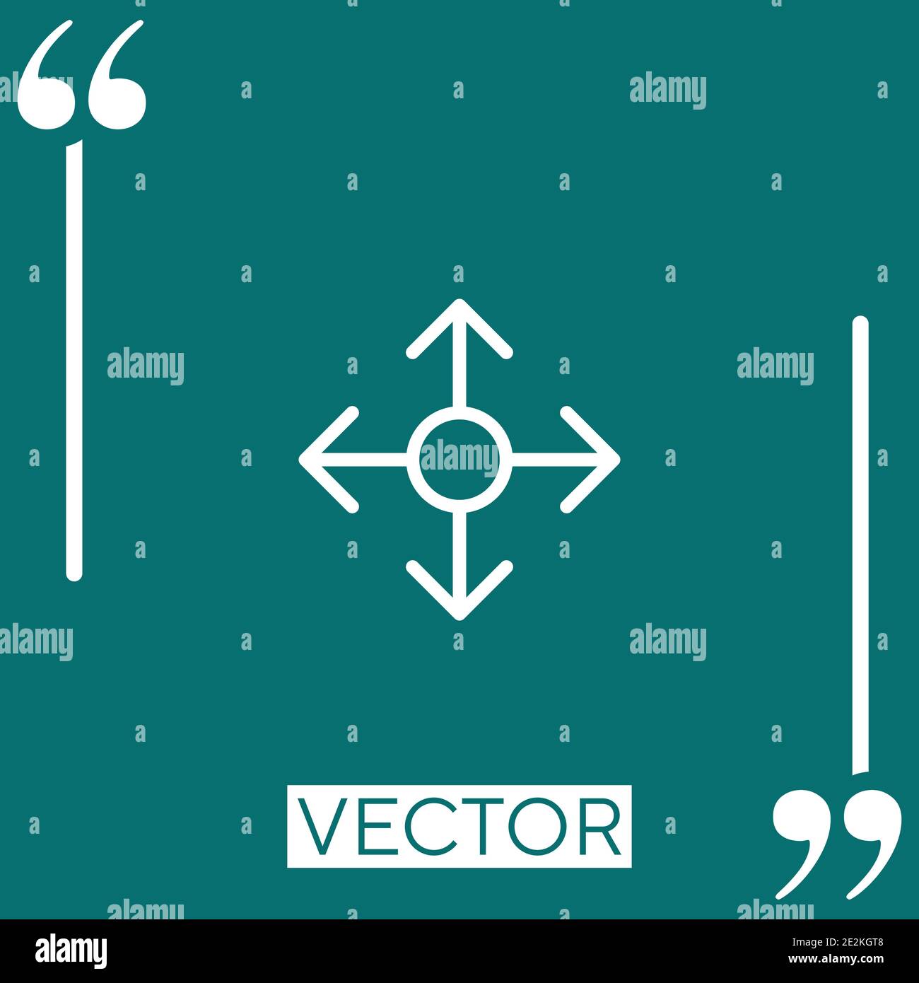 directions vector icon Linear icon. Editable stroked line Stock Vector