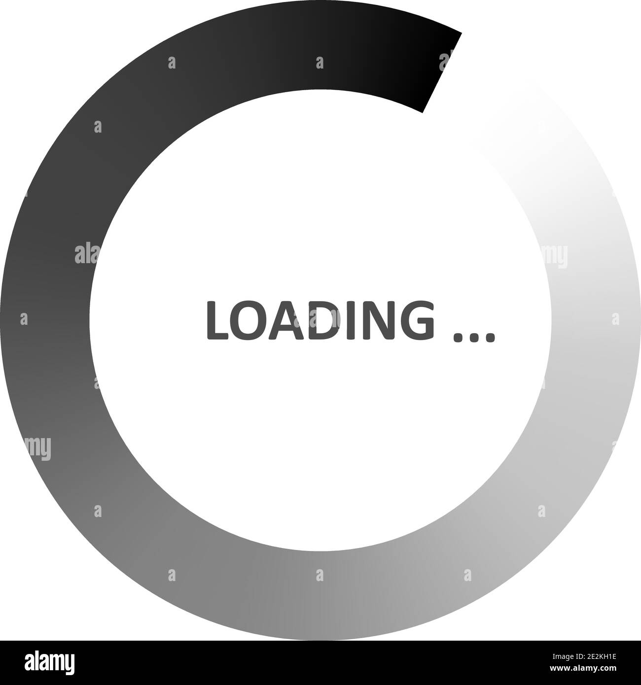Loading icon in a round. Load icon in flat design. Eps10 Stock Vector ...
