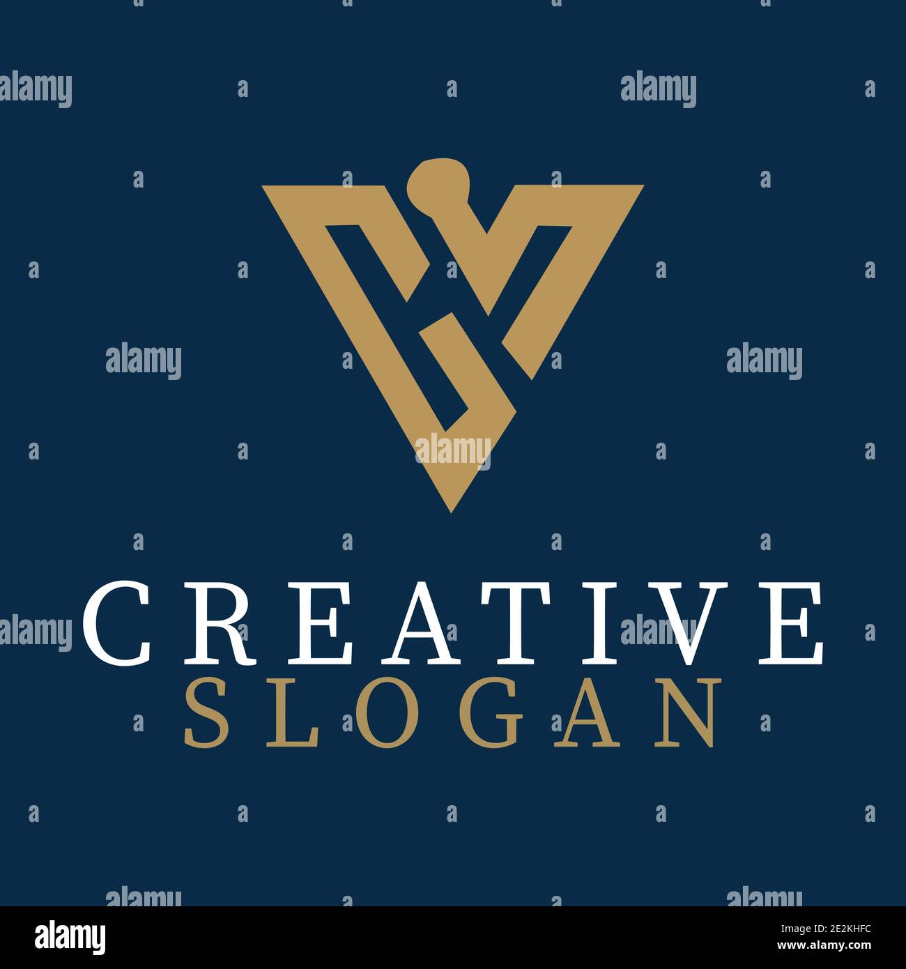 initial letter V creative luxury logo vector Stock Vector Image & Art ...