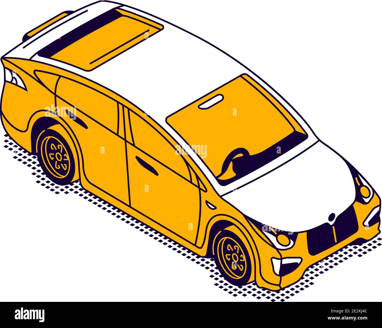Car sedan isometric isolated vector icon Stock Vector Image & Art - Alamy