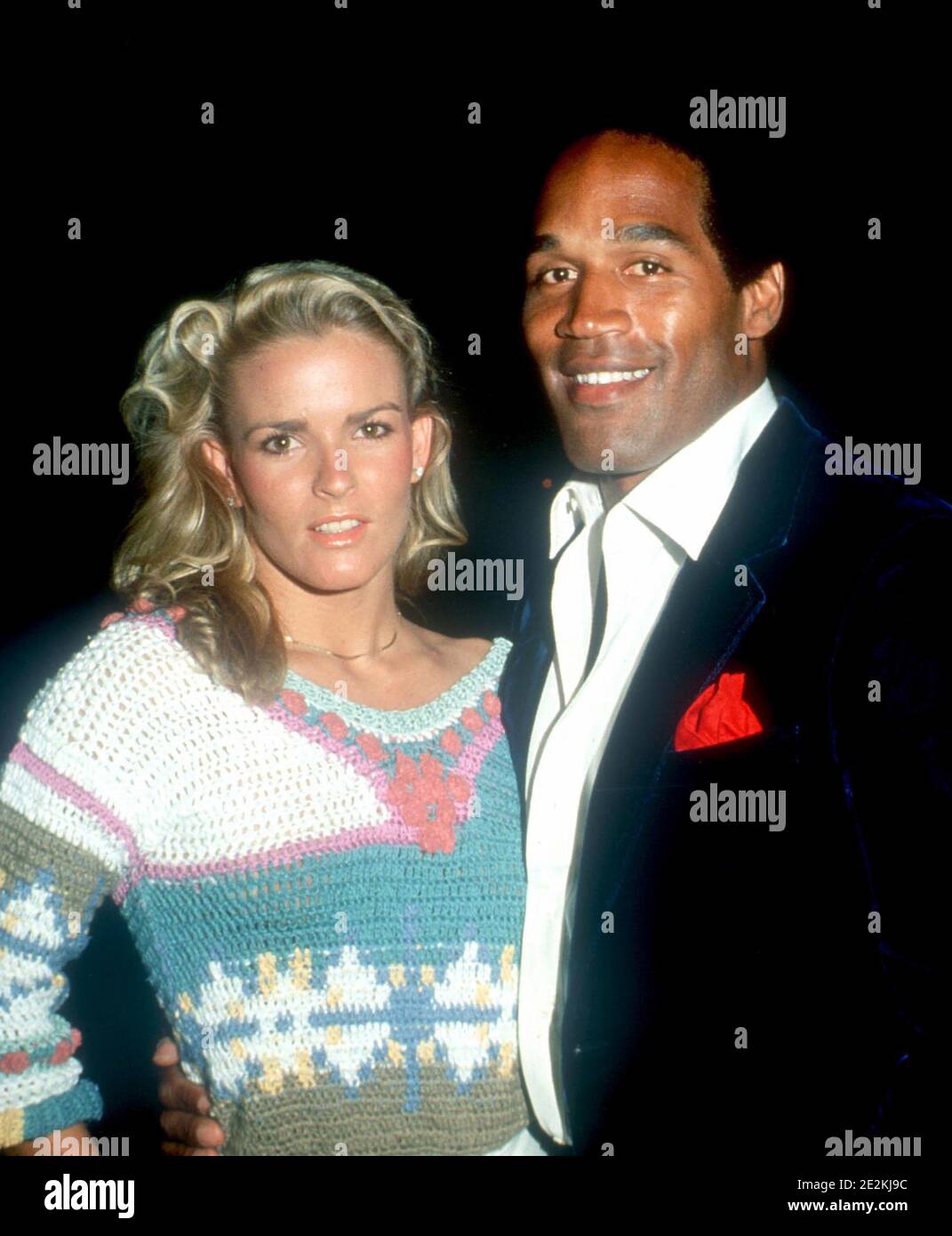 O.J. Simpson And Nicole Brown Simpson . Credit: Ralph Dominguez/MediaPunch Stock Photo