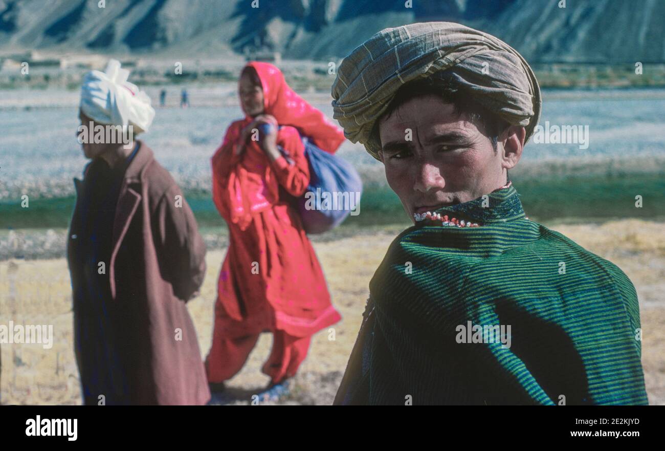 Portrait of Afghan man Doshi Northern Afghanistan  Afghanistan Stock Photo
