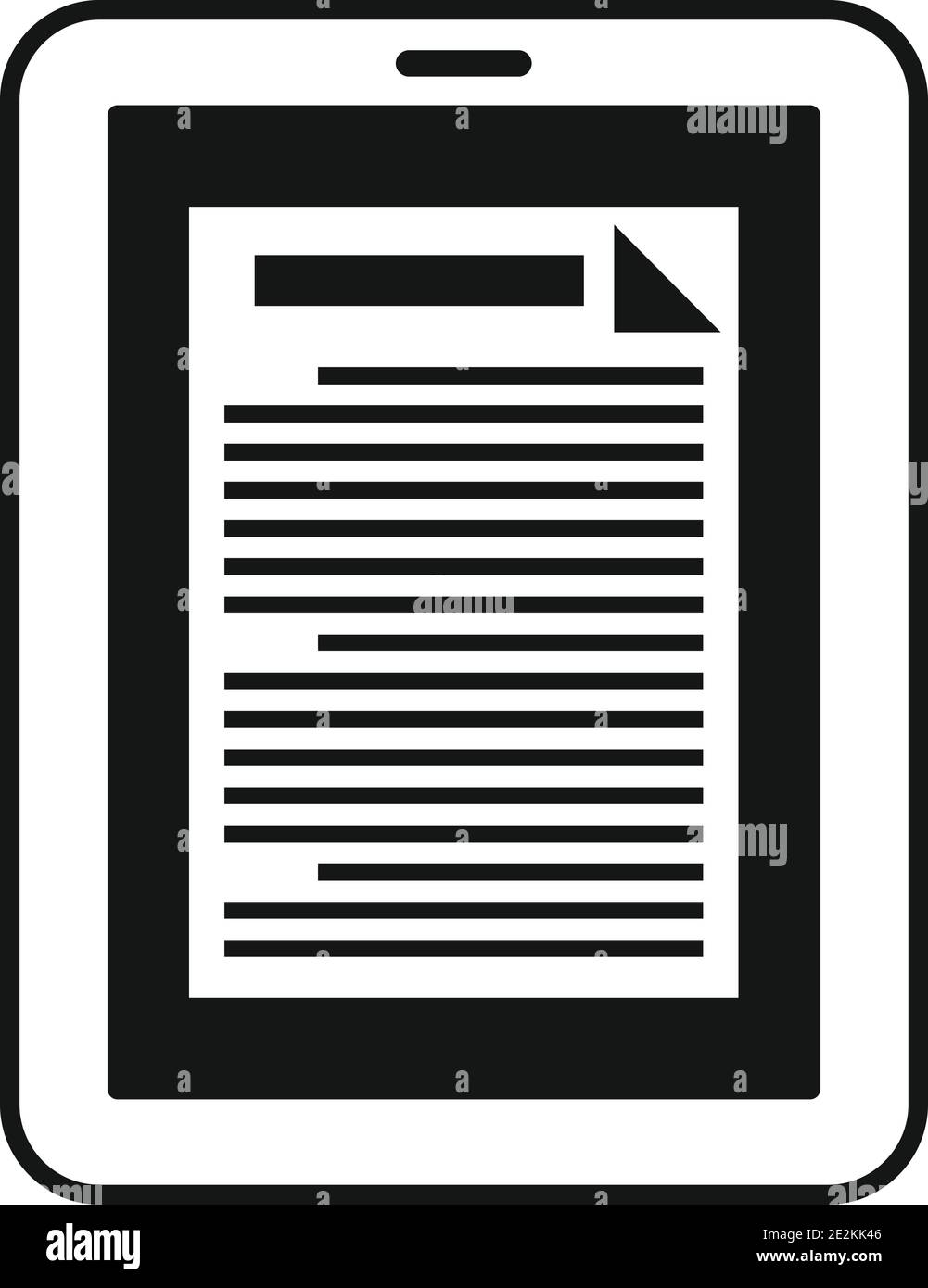 Tablet estimator icon, simple style Stock Vector