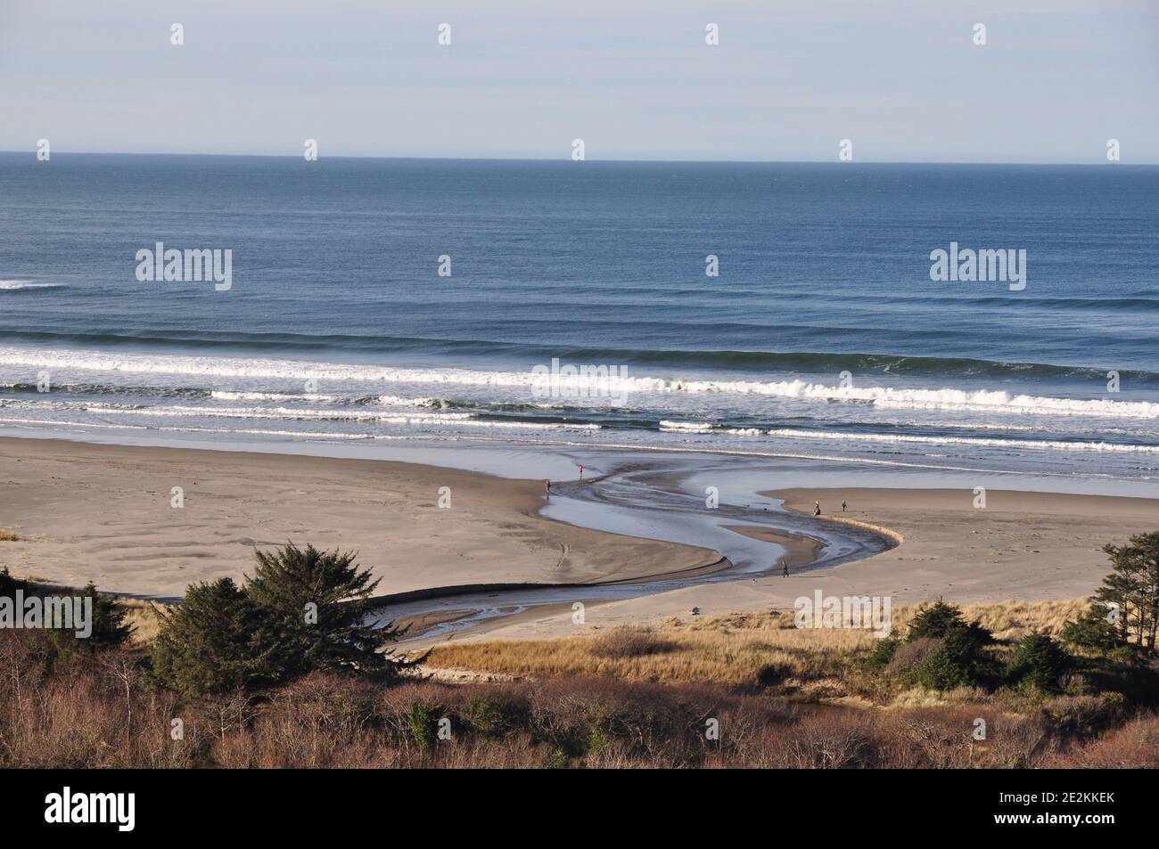 Beach along Highway 1 on the California Coastline Stock Photo