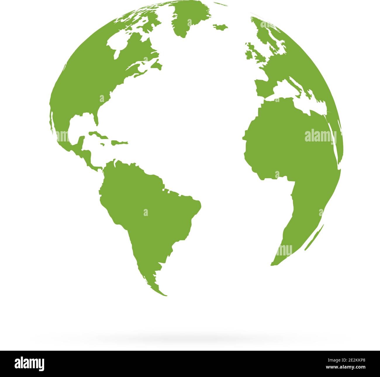 Earth Globe Icon with shadow. Earth icon. Vector illustration Stock ...