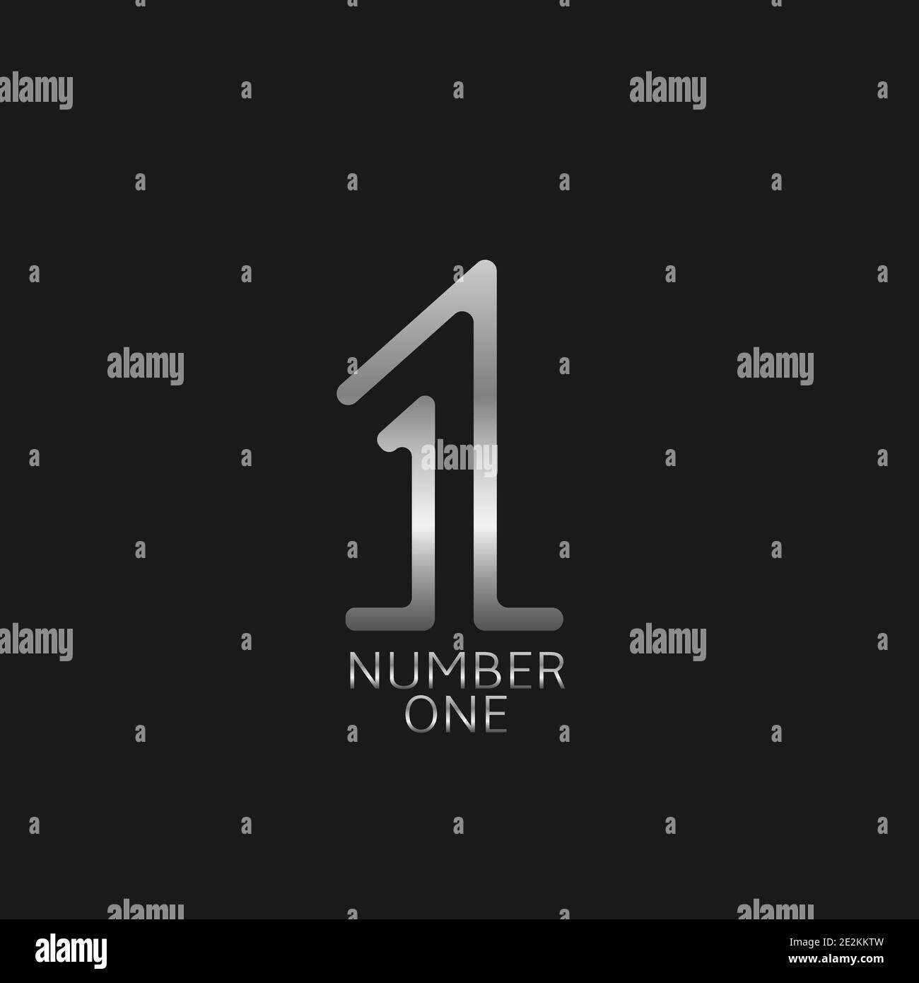 Number one icon Stock Vector
