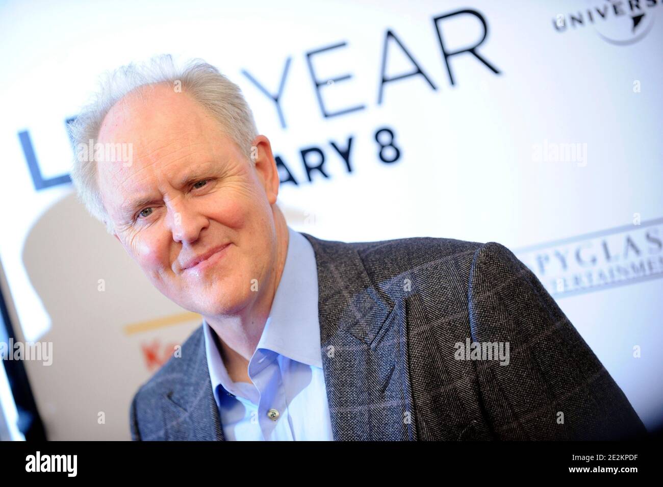 John Lithgow attends the premiere of 'Leap Year' at Directors Guild Theatre in New York City, NY, USA on January 6, 2010. Photo by Mehdi Taamallah/ABACAPRESS.COM (Pictured: John Lithgow) Stock Photo