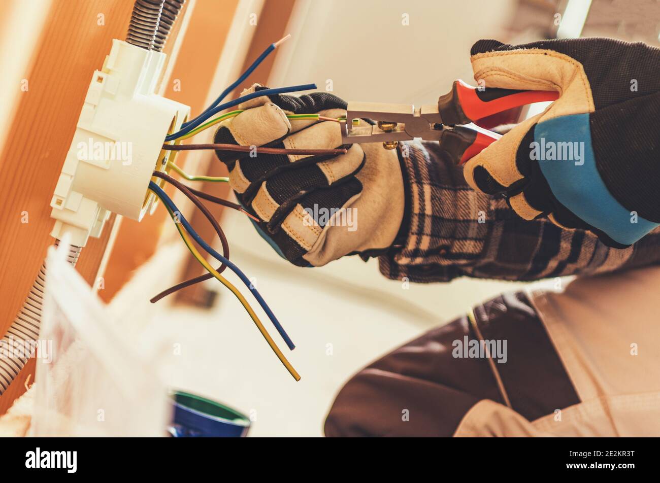 Newly Built Residential Apartment Electric Outlet Installation by