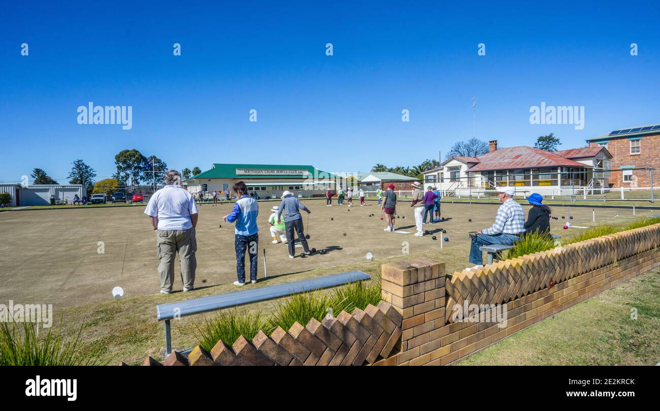Southern Cross Bowls Club in Warwick, Southern Downs Region, Southeast Queensland, Australia; Stock Photo