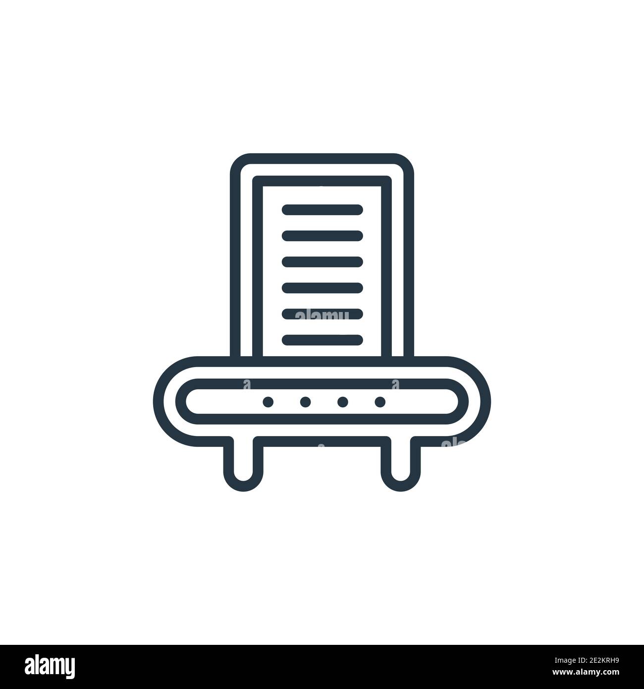 Dehumidifier outline vector icon. Thin line black dehumidifier icon, flat vector simple element illustration from editable furniture and household con Stock Vector