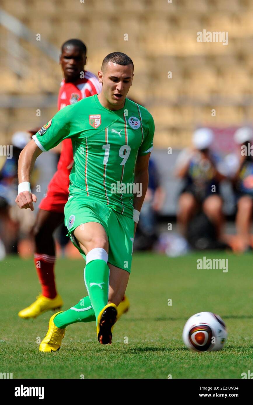 Algeria's Hassan Yebda during the African Soccer Cup of Nations Soccer match, Group A, Algeria vs Malawi in Luanda, Angola on January 11, 2010. Malawi won 3-0. Photo by RainbowPress/Cameleon/ABACAPRESS.COM Stock Photo