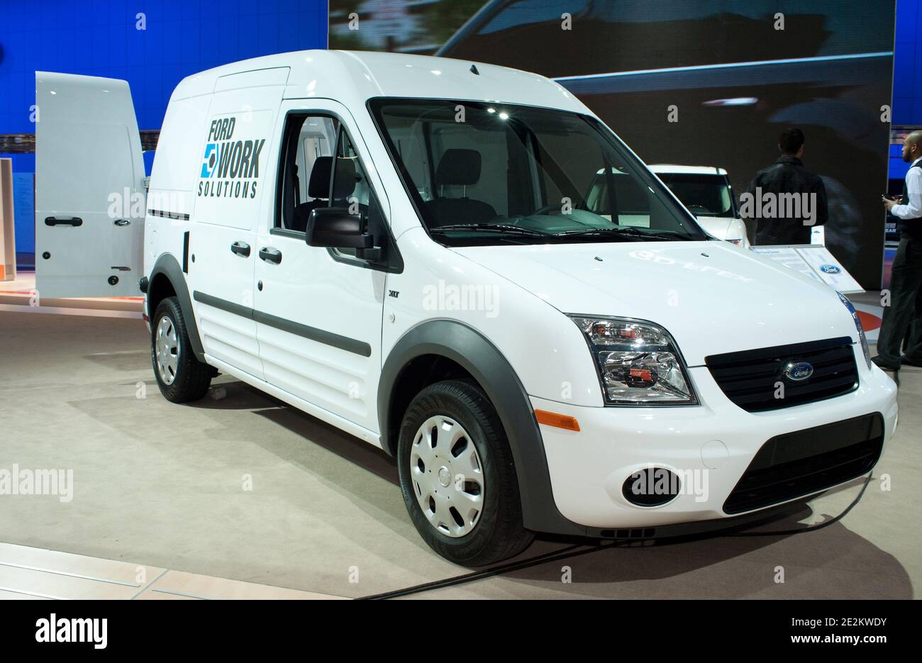 The Ford Transit Connect Van, North American truck of the Year, on display  at the 2010