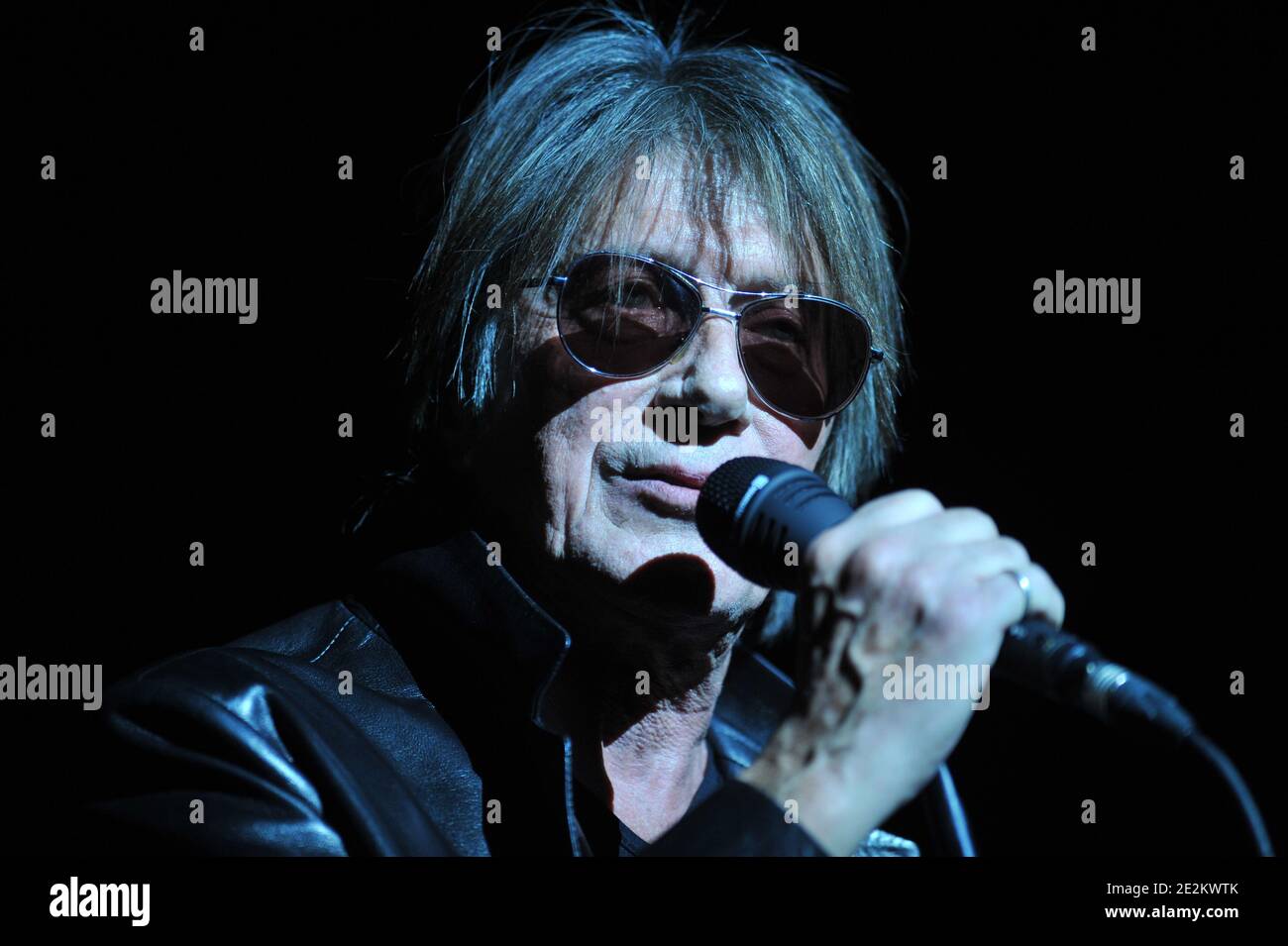 Singer Jacques Dutronc performs on stage during a concert at the Zenith ...