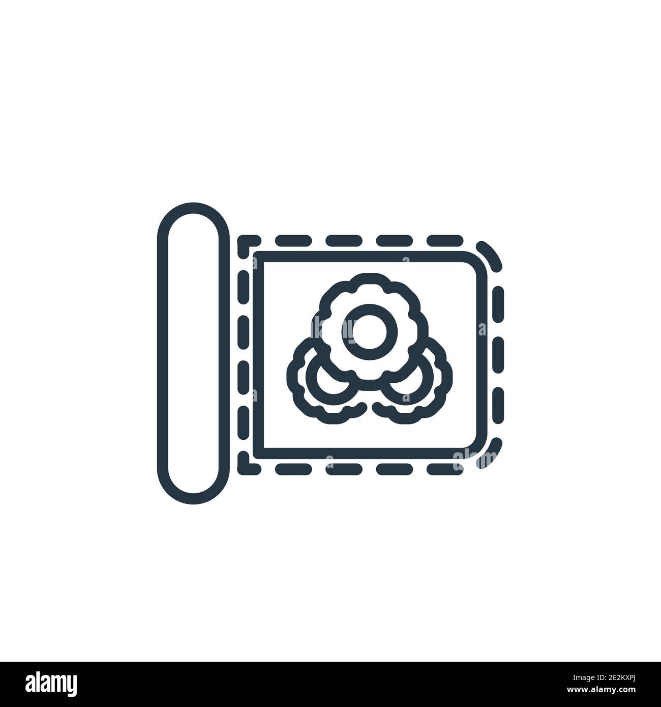 Prototyping outline vector icon. Thin line black prototyping icon, flat vector simple element illustration from editable general concept isolated stro Stock Vector