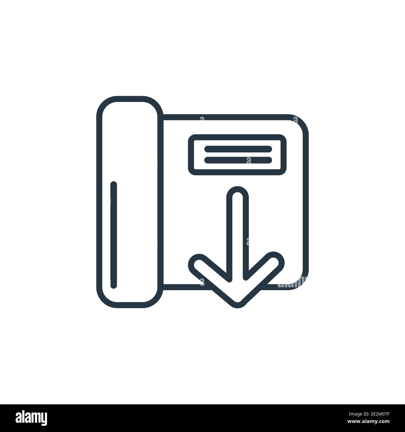 Download book outline vector icon. Thin line black download book icon ...